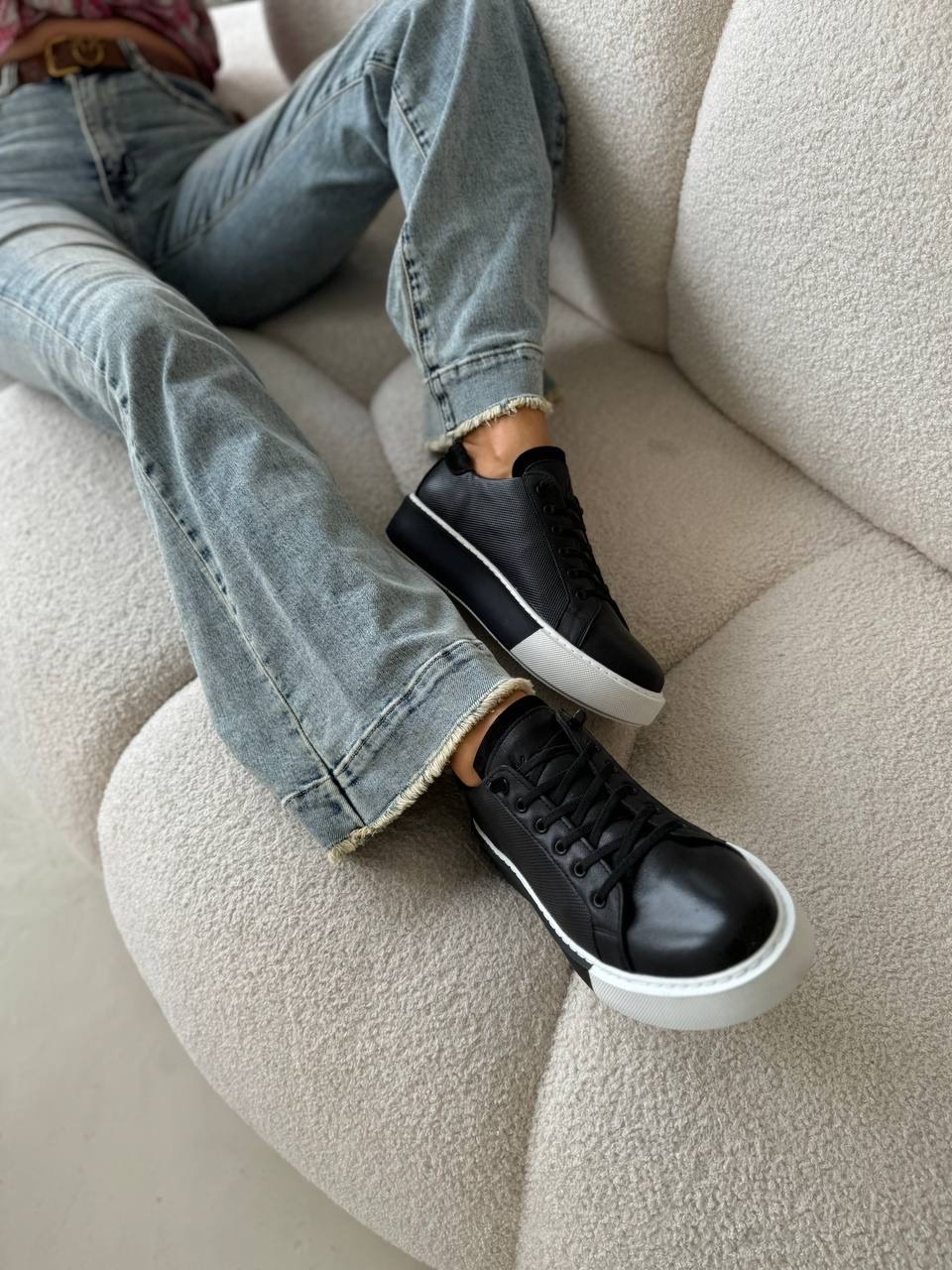 Кеды  "Хелли" в черном цвете