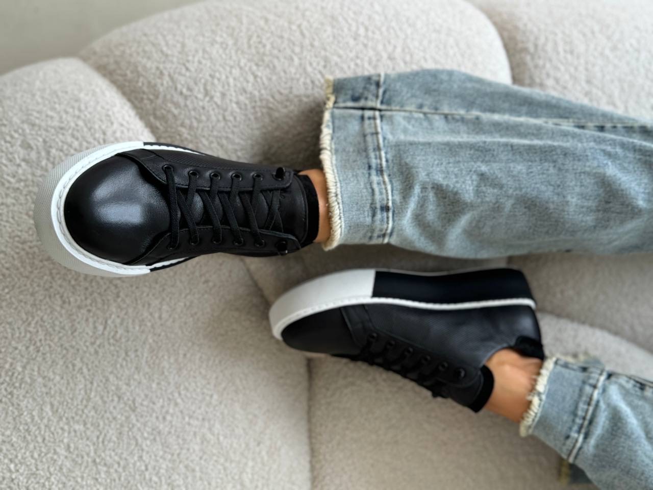 Кеды  "Хелли" в черном цвете